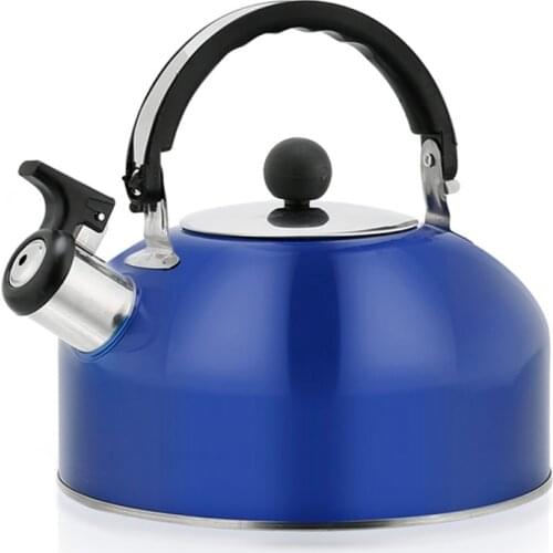 3L Six Color Stainless Steel Flat Bottom Dome Kettle Thick Induction Cooker Kettle Kitchen Supplies Teapot Stove Kettle tea
