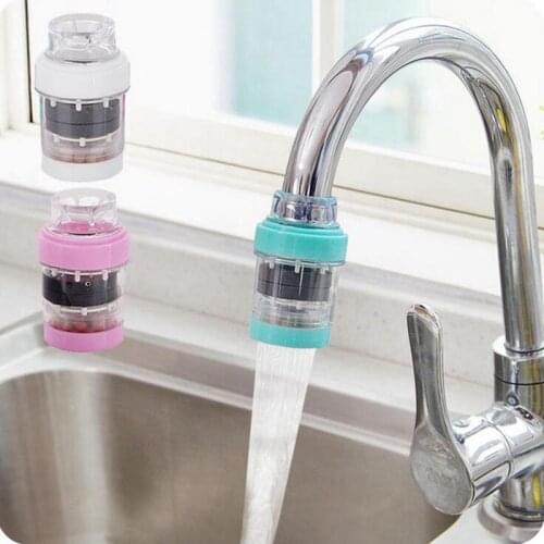 Faucet Filter Tap Water Purifier Household Stone Magnetized Water Filter Kitchen Utensils 3.8*7.8*2 CM Random Color