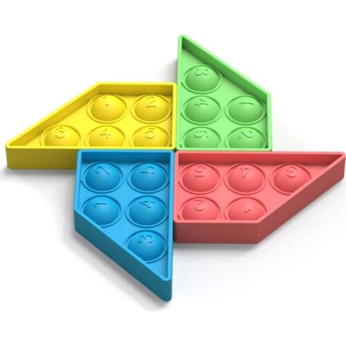 Simple Dimple Toy Creative Bubble Toy Push Pop Stress Reliever Decompression Contrast Fidget Toy Squeeze Toys Antisress Pop