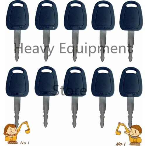 10pcs Key For Bobcat Daewoo Doosan Terex Excavator Ignition Keys F900 K1009605B