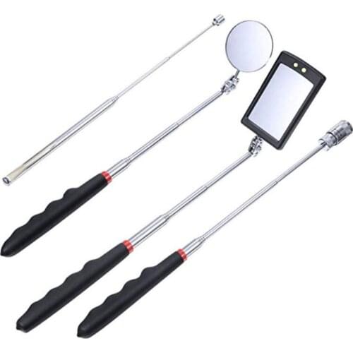 4Pcs Magnetic Pick-Up Tool Telescoping Pick Up Sticks and 360 Swivel Inspection