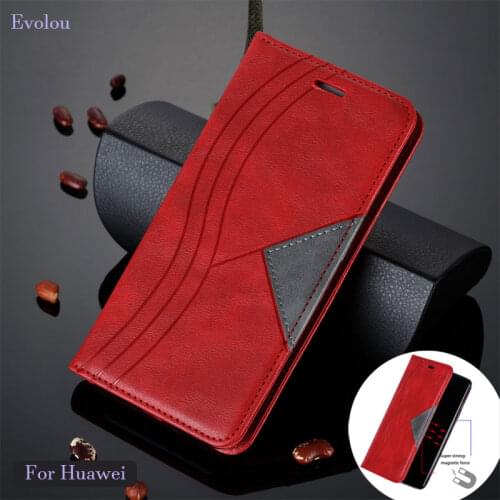 Magnetic Flip Case for huawei Mate 20 lite P30 Pro Y9 Y7 Y6 P Smart 2019 Retro Flip Book Leather Cover for Honor 10i 9X 8A Case