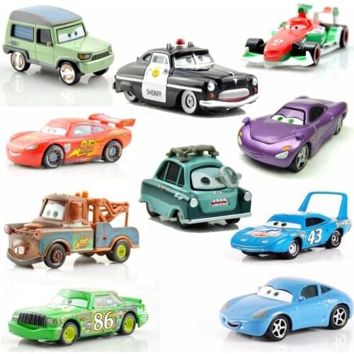 20 Style Disney Pixar Cars Toys For Kids Lightning McQueen High Quality Discate Metal Cartoon Car Model Toys Christmas Gifts