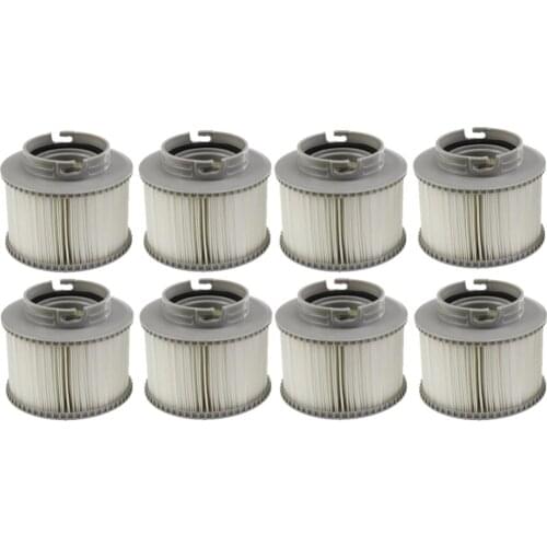 8 piece MSPA FILTER PACK REPLACEMENT INFLATABLE HOT TUB - KEEP IT CLEAN