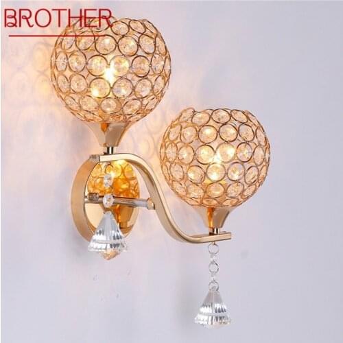 BROTHER Wall Lights Modern LED Two Lamps Creative Indoor Luxury Decorative For Home Aisle