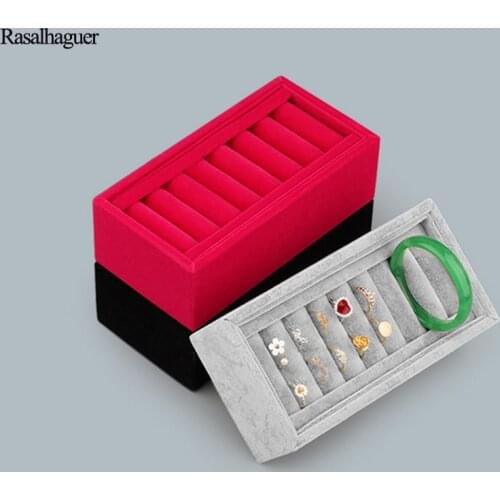 New Arrival Rings Tray 3 Colors Options Nice Cute Jewelry Tray Bracelets Holder Bracelets Smart Storage Tray Made of High Velvet