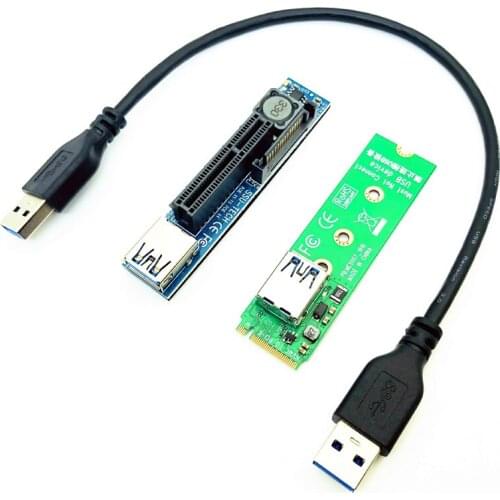 PCIE Riser M-Key NVME M.2 to PCI Express X4 Graphics Cards Riser 30CM USB Cable PCIE Extender Port Extension Adapter Riser Cable