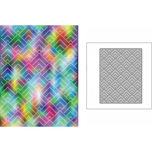 New Dotted Mountain Peak Background Plate 2021 Metal Cutting Dies for DIY Scrapbooking and Card Making Embossing Craft No Stamps