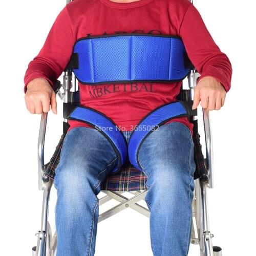 Wheelchair Non-slip Fixed Belt Seat Belt Elderly Chair Restraint Belt Breathable Adjustable Elderly Care Product Braces Supports