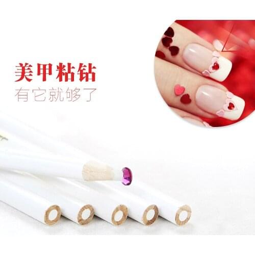 Drill nail point pen nail accessories stuck drill pen phone beauty stick drill drill high quality white pencil wholesale