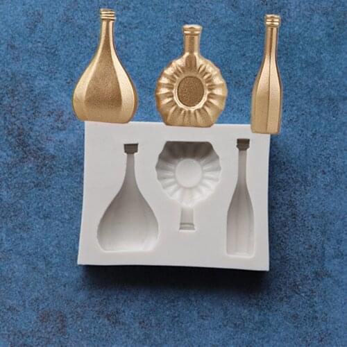 Sugar Silicon Mold Cake Decoration Bottle Cup Chocolate Mold Sugar Cake Decoration Mold A604