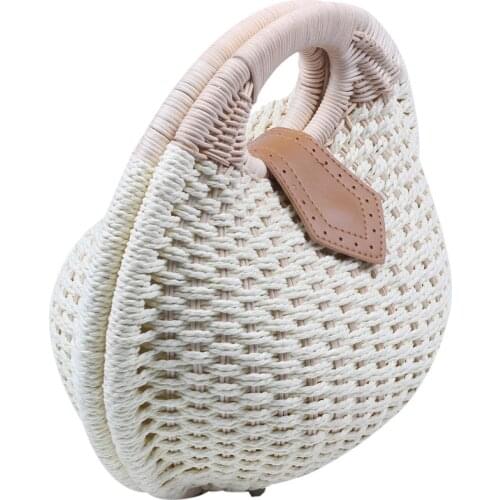 Snails Nest Tote Handbag Summer Beach Bags Woman Straw Bags Womens Handbag Rattan Bag