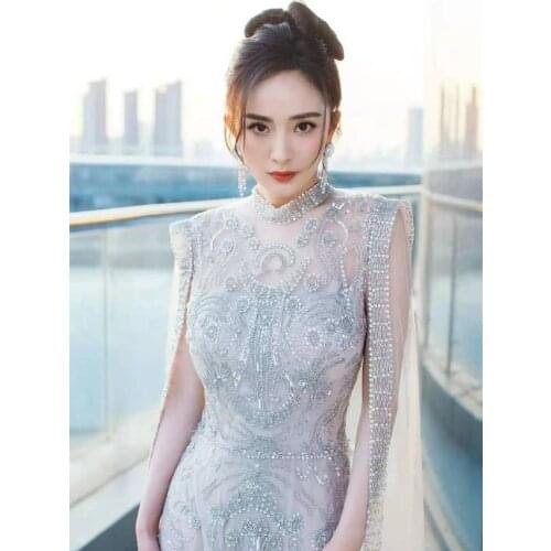 2021 Beading evening dress