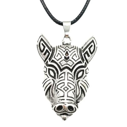Viking Wolf Norse Mythology Knot Animal Amulet And Talisman Male Necklace Jewelry