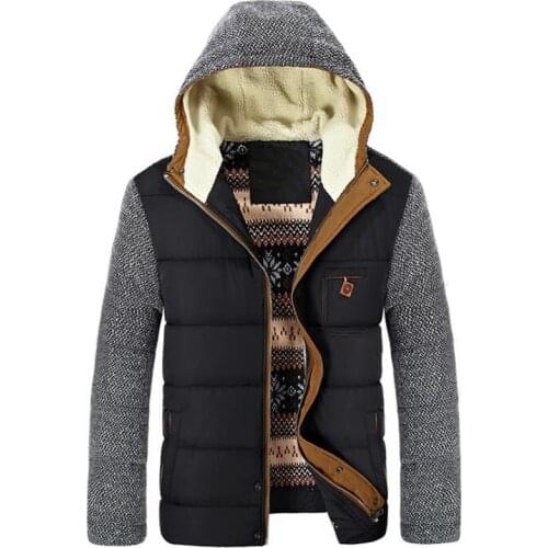 Winter Men Jacket Outwear Windproof Hooded Coat Thicken Warm Parkas Casaco Masculino Thick Fleece Cotton Jackets Brand Clothing