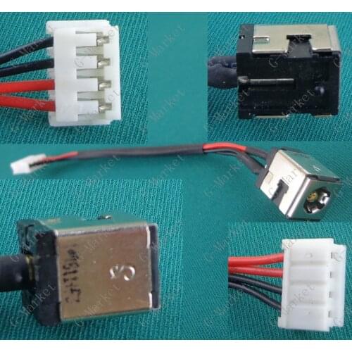 1pcs/lot DC Power Jack Port with Cable for Asus K40IN K40AB K401N K50IN K50AB K50IJ K51IO K60 K70 etc Laptop DC Socket Connector