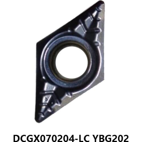 100% Original DCGX070204-LC YBG202 Carbide Inserts DCGX 070204 DCGX07 Turning Tools CNC Lathe Cutter Cutting 10pcs/box