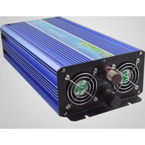 1500W Off Grid Inverter 12V 24V DC to AC 100/110/120VAC or 220/230/240VAC with 3000W Surge Power, Solar Wind Inverter 1500W 24V
