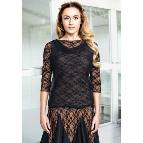 2017 Lace Half Sleeve Leotard Women Latin Dance Practice Dresses Flamenco Tops Ballroom Dance Clothes Vestido Baile Latino