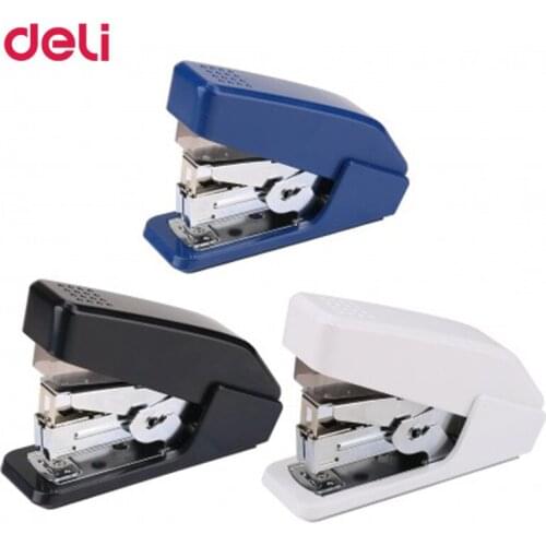 2017 New Morden Design Deli Stapler High Quality 3 colors Manual Metal Stapler Practical Free Stapler 24/6 Size Stapler