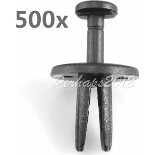 500 for Chrys 34201621 Front Fender Mud Skirt Clips Fender Liner Retainer Rivet for Truck Push Retainers Fits 1/4" Hole- 11/16"