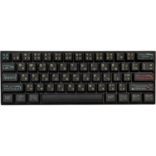 E65A 71 Keys Keycap Dye Sublimation OEM Profile Mechanical Keyboard Awaken Theme Keycap for rk61 series, Gans alt61 series