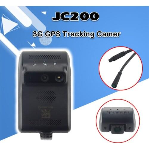 JC200 3G WCDMA Smart Car GPS Tracker Live video streaming Dual Camera Recording popular Tracking Device SOS Remote Monitoring
