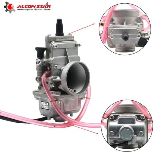 Alconstar 32mm 34mm Carburetor Carb Flat Slide For Mikuni For Honda 250 CR250 For Kawasaki KX125 150 Motorcycle Motocross