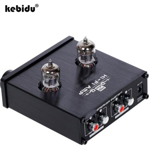 Kebidu High Quality Hifi Digital A937 Preamp Tube Speaker System Buffer 6J1 Audio Tube Preamplifier DC12V Power Newest
