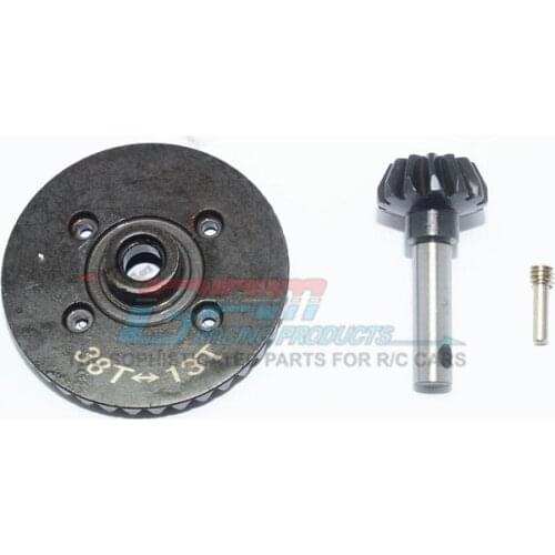 GPM HARDEN STEEL #45 DIFF BEVEL GEAR 38T & PINION GEAR 13T For AXIAL RR10 BOMBER RC Upgrade