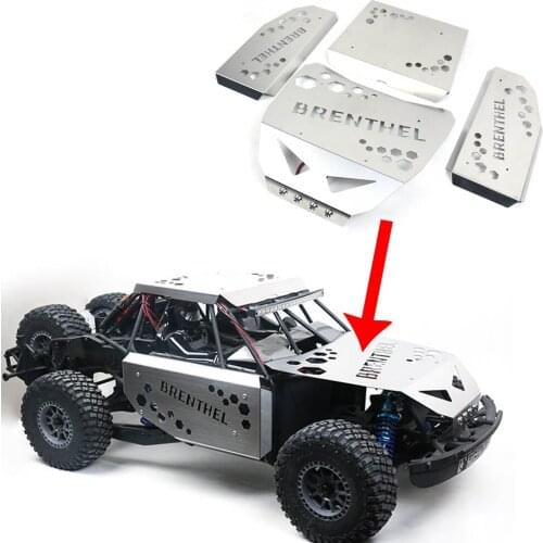 Stainless steel Car shell body Guard Armor protection skid plate for LOSI 1/6 SUPER BAJA REY 2.0 BRENTHEL ELECDESERTTRUCK king