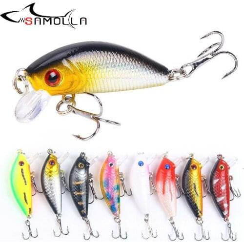 Crankbait Fishing Lure Weights 5cm/4.2g Mino Rock Bass Fishing 0.5-1.5m Deep Articulos De Pesca Isca Artificial Fake Fish Bait