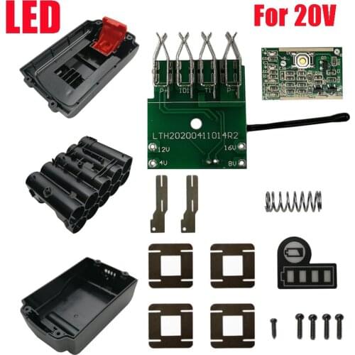 LB2X4020 Li-ion Battery Plastic Case Charging Protection Circuit Board PCB Box Shell For Black Decker 20V 18V Lithium LBX2040