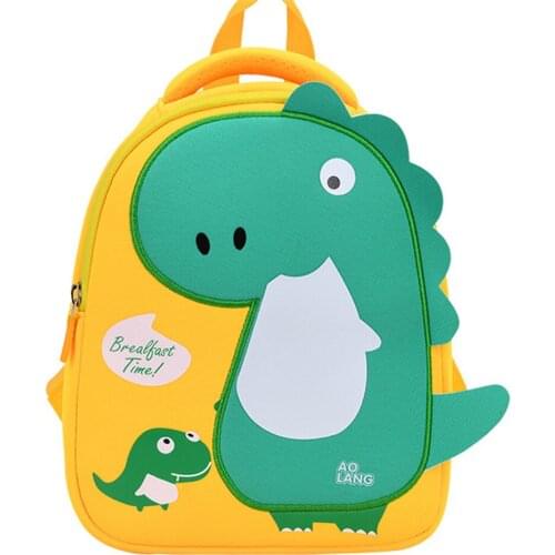 Mini Travel Bag for Girl Boy Cute Toddler Backpack Anti-lost Preschool Baby Bag Cartoon Dinosaur