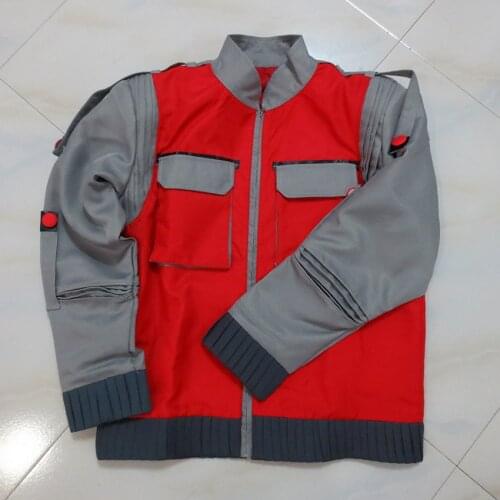 Back to the Future Part 2 Marty McFly Uniform Halloween Uniform Outfit Cosplay Costume Customize Any Size