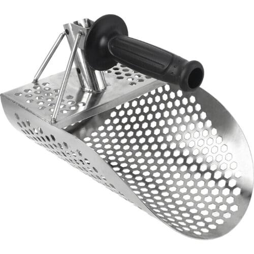 2021 New Beach Sand Scoop Shovel Metal Detector Sand Scoops Treasure Detecting Metal Detector Hunting Stainless Steel Tool Hex