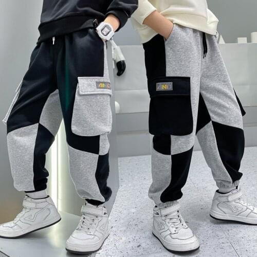 OBOVATUS Gray Trousers For Boys
