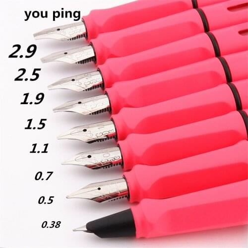Luxury High quality 295 Pink calligraphy Fountain Pen office Student Stationery supplies ink pens