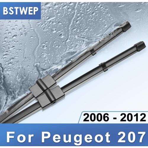 BSTWEP Wiper Blades for Peugeot 207 26"&17" Fit Side Pin Arms 2006 2007 2008 2009 2010 2011 2012