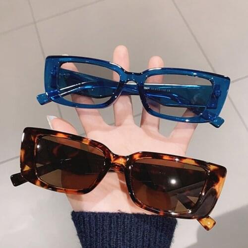 Unisex Men Retro Square Sunglasses Women Narrow Frame Shades Luxury Glasses UV400 Acetate Eyewear Ocolos Gafas De Sol