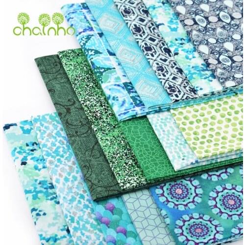Plain-Weave Cotton Fabric,Green Color,Patchwork Clothes Of Handmade DIY Quilting & Sewing Crafts,Bag Material,5pcs/Lot,45x50cm