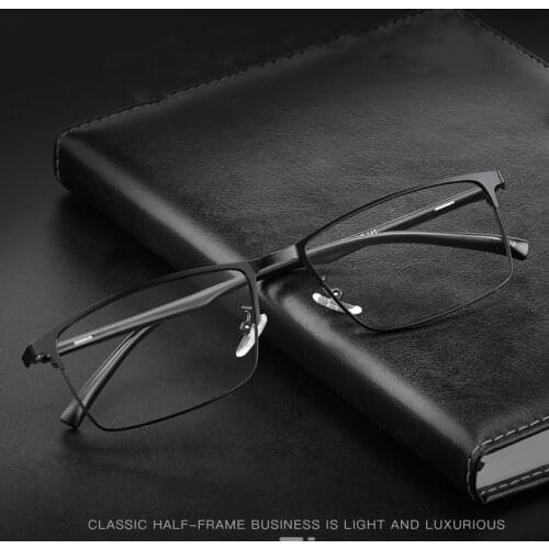 Ultralight Metal Full Frame Glasses Men Retro Frame Anti-Blue Light Glasses Optical Glasses Frame Men 89028