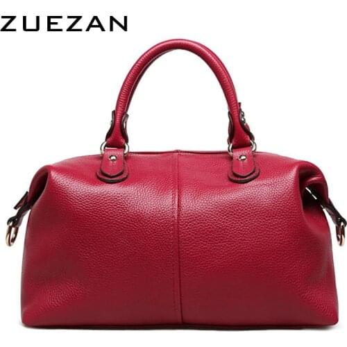 NEW BOSTON FULL GRAIN LEATHER Women GENUINE LEATHER Handbag TOP Layer Cowhide Shoulder Bag Girls Calfskin Crossbody bags A232