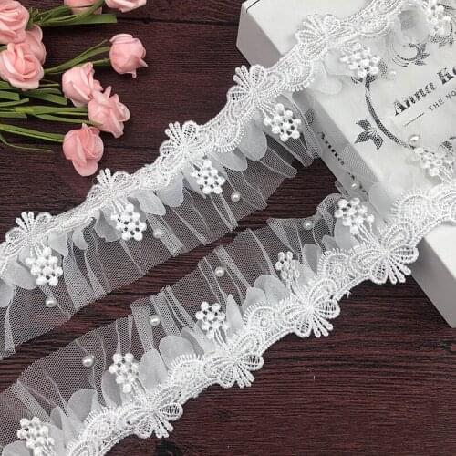 1Yard 7cm Embroidery Water-Souble Lace DIY Handmade Accessories For Stage Clothing Underwear Sewing Materials