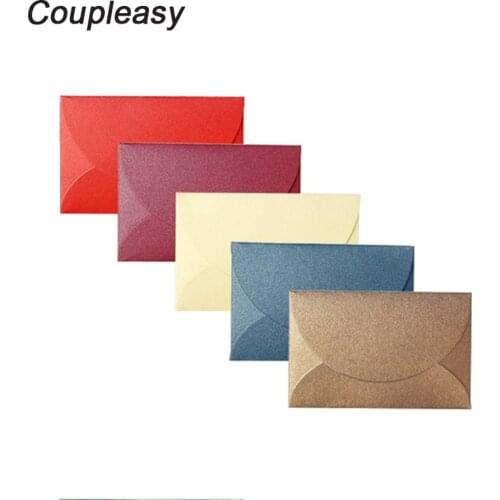 100Pcs 6x9cm Pearlescent Paper Envelope DIY Gift Packing Envelope Small Greeting Card Name Card Envelope Business Supplies