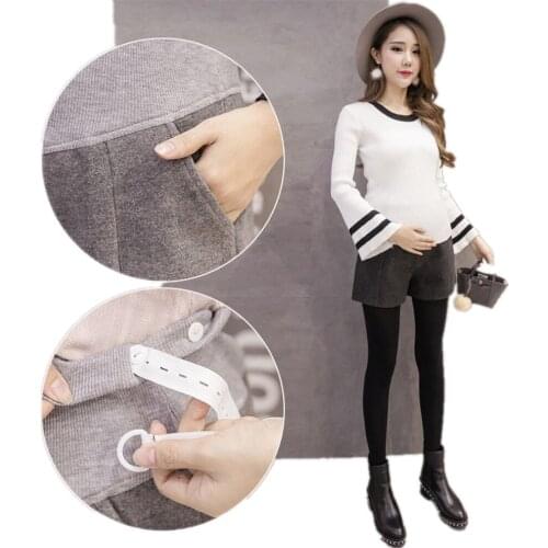 2017 new Pregnant womens shorts autumn and winter wear pregnant leggings corduroy vogue go out