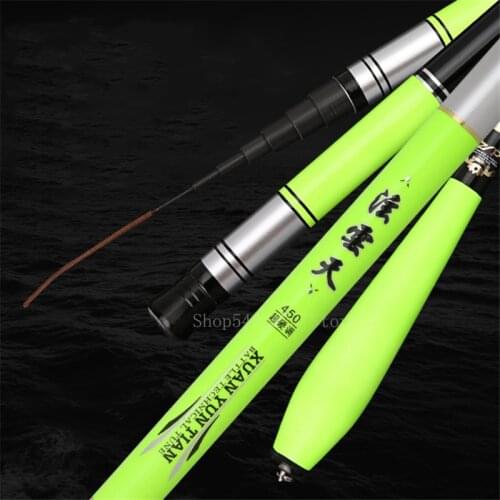 2021 Portable Fishing Rods 3.6M-7.2M Carp rod Telescopic Fishing Rod Carbon Fiber Ultralight Hard Fishing Equipment