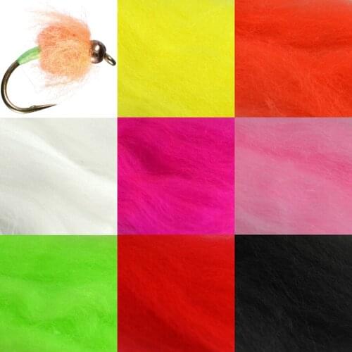 4 Packs Egg Fly Tying Yarn Slamon Trout Fishing Flies Tying Material Egg Yarn Fiber Red etc Assorted Colors Lure Making Material
