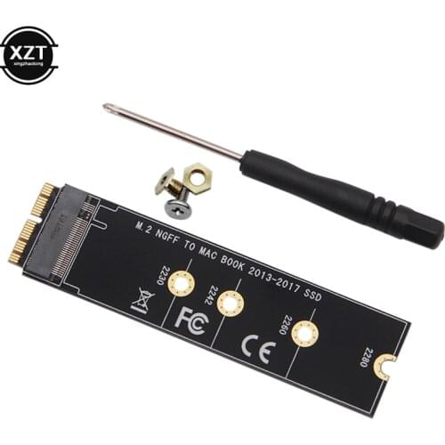 M.2 NVME SSD Convert Adapter Card for MacBook Air Pro Retina 2013-2017 NVME/AHCI SSD Upgraded Kit for A1465 A1466 A1398 A1502