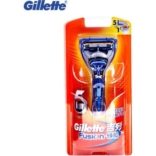 Safety Razor original Gillette Fusion beard shaver razor for Man Straight Shaving Razor Shaving Blades 1 razor handle 1 blade